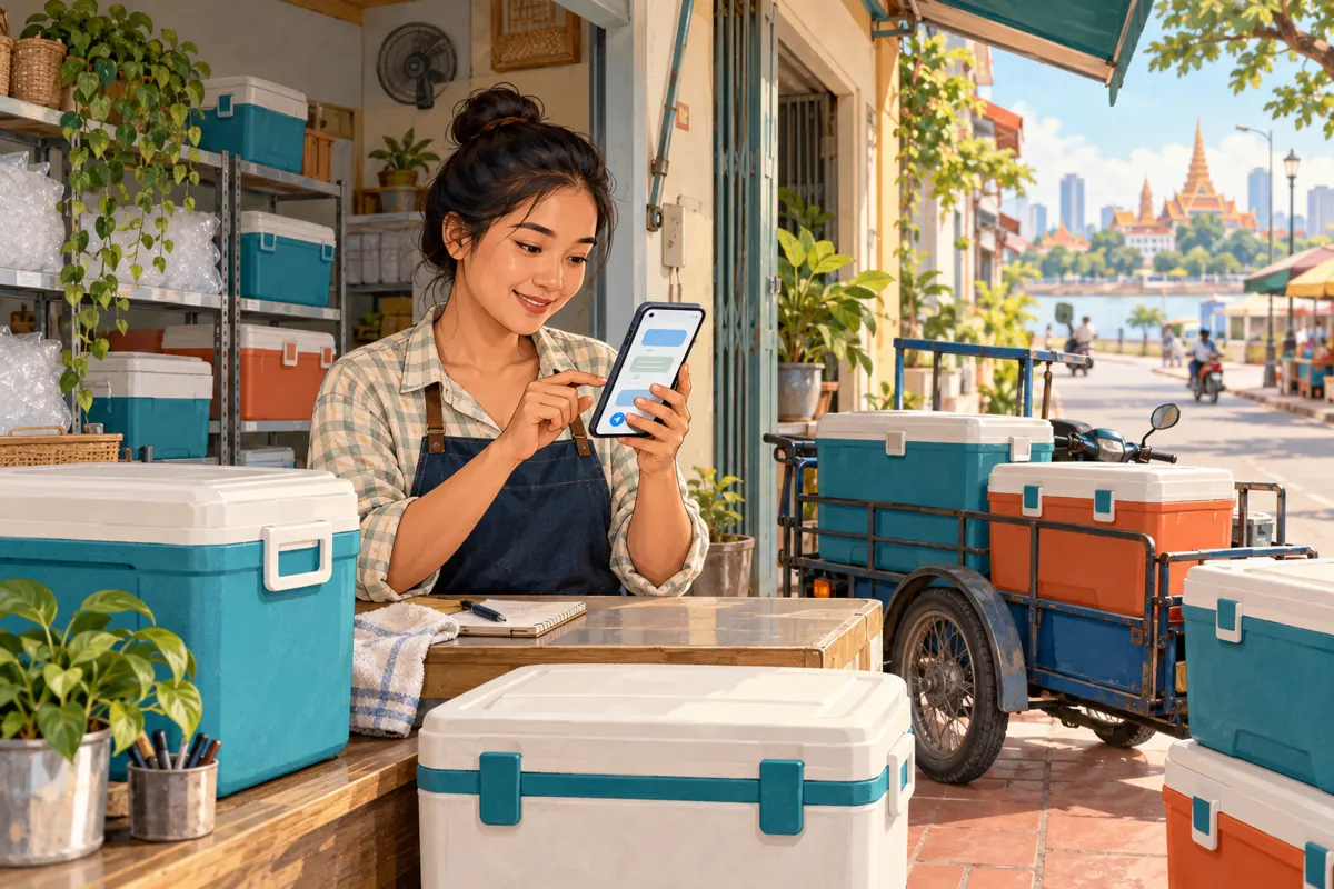 Delivery Route Confirmed? Telegram Scheduled Posts for Cambodian Icebox-Rental Shops