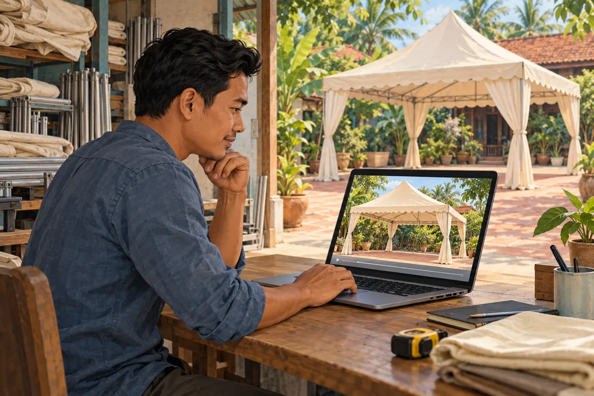 Can the Tent Side Open? A YouTube Clips Workflow for Cambodian Rental Shops