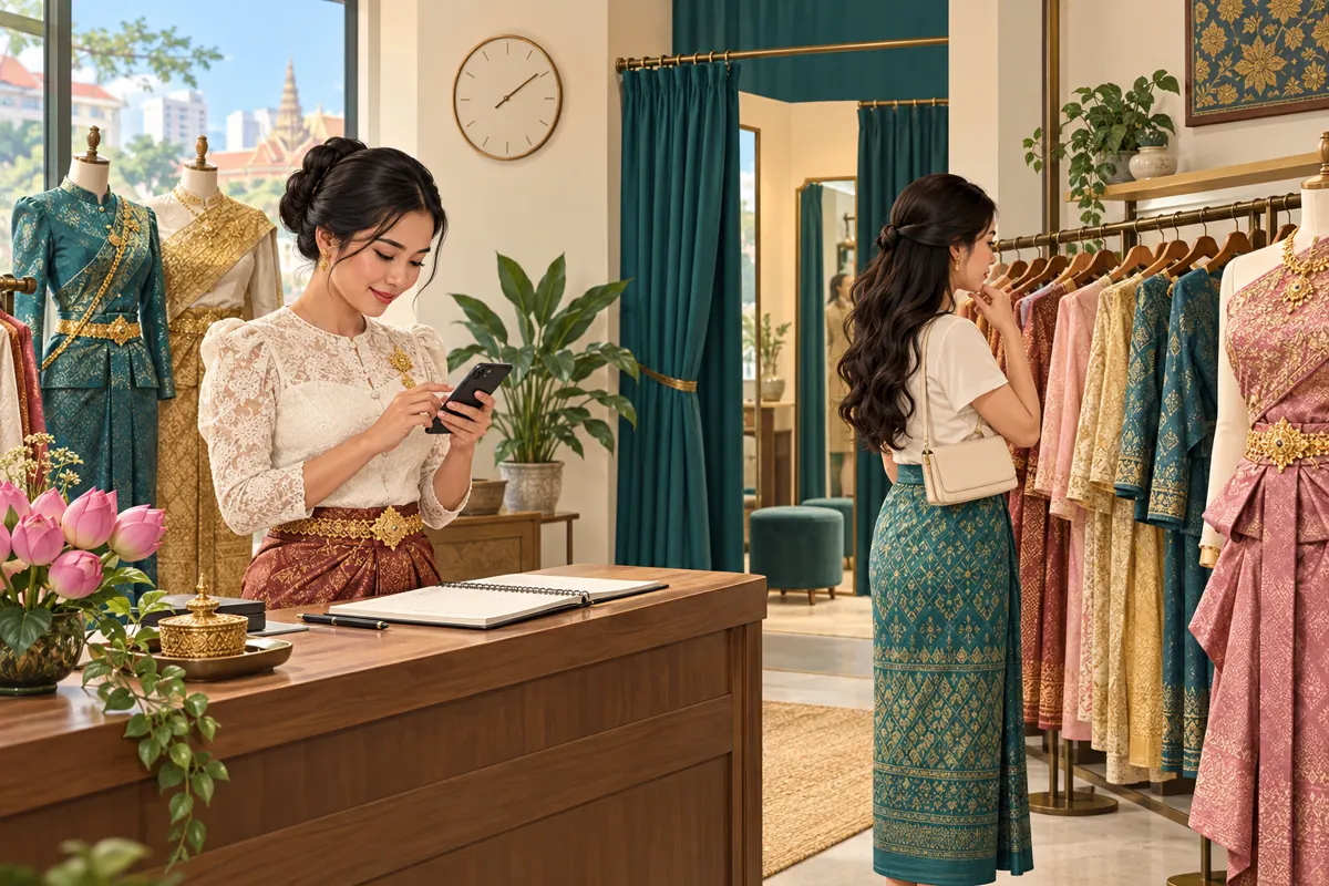 ហាងបើក តែអាចចូលសាកភ្លាមបានឬទេ? ម៉ោង Telegram Business សម្រាប់ហាងជួលសម្លៀកបំពាក់នៅកម្ពុជា
