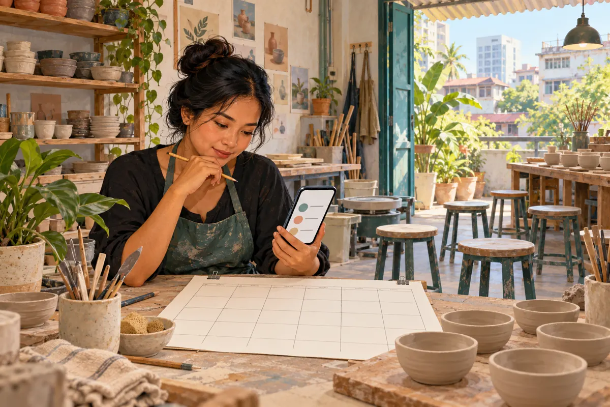 Which Class Times Can People Attend? Telegram Multiple-Answer Polls for Cambodian Pottery Workshops