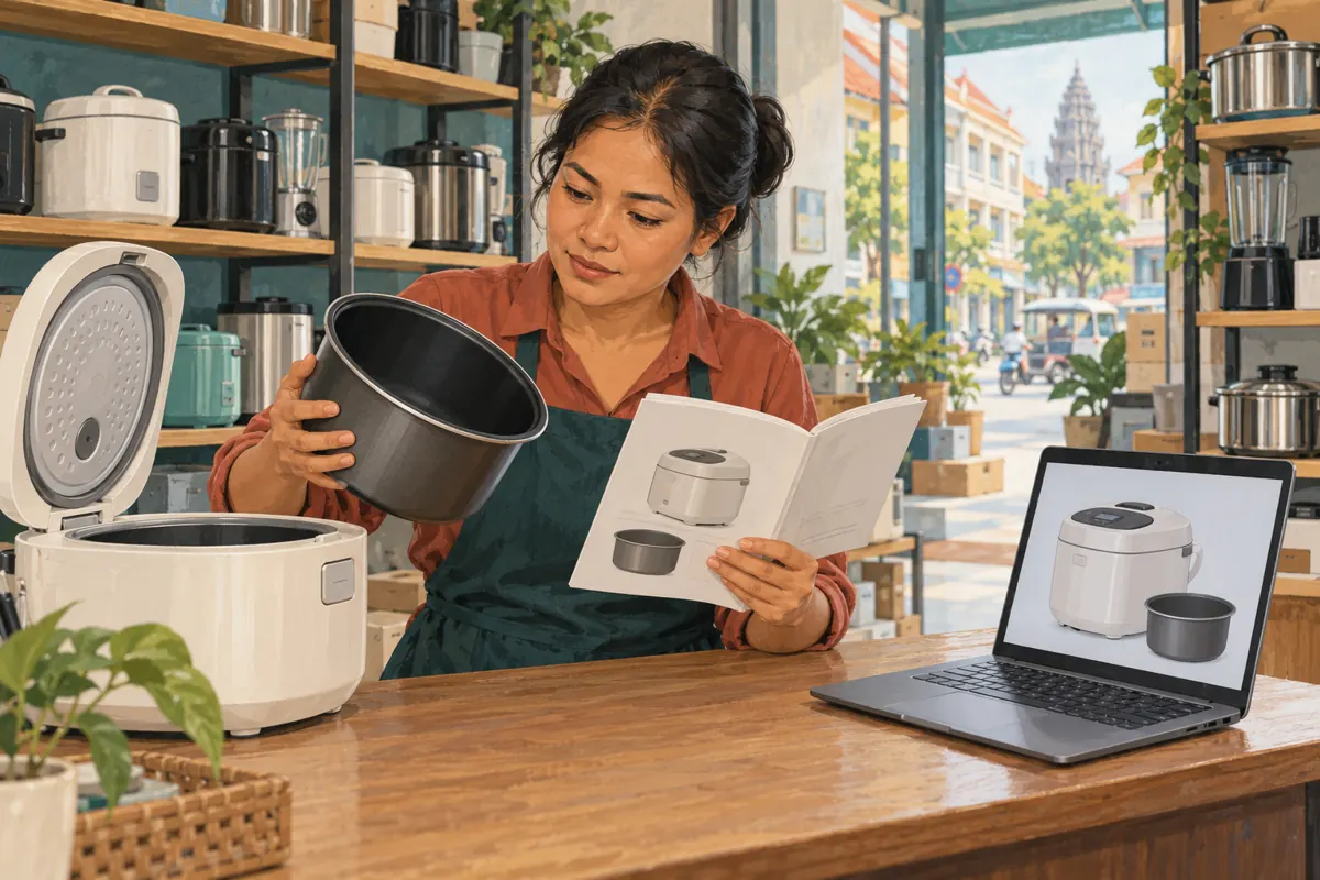 Wrong Detail in a YouTube Demo? A Correction Workflow for Cambodian Kitchenware Shops