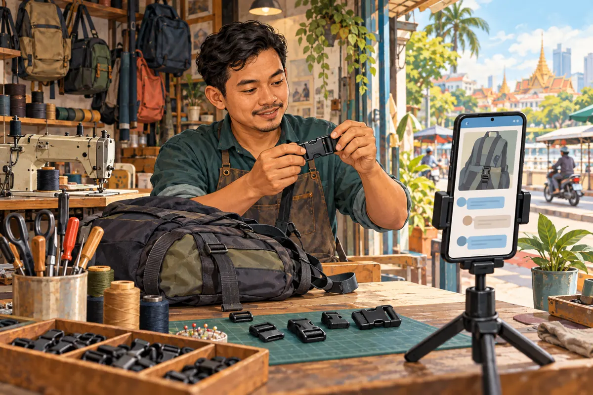 Can You Replace Just the Buckle? Telegram Channel Comments for Cambodian Backpack-Repair Shops